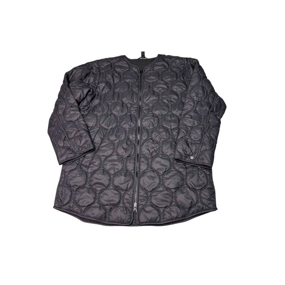 Athleta Alight Jacket Puffer Parka Black Quilted Womens Medium